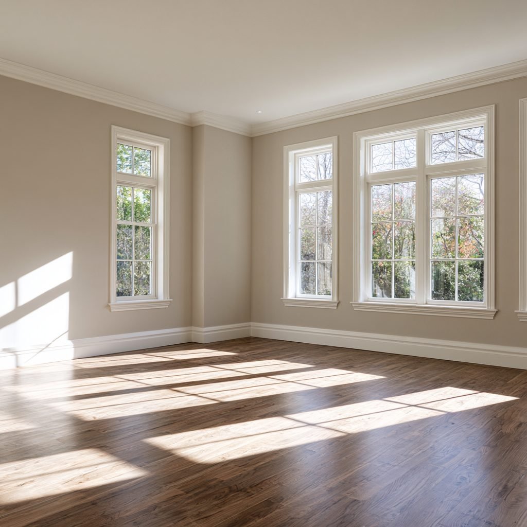 Interior painting project in Auburndale, Florida: Lake Ariana living room