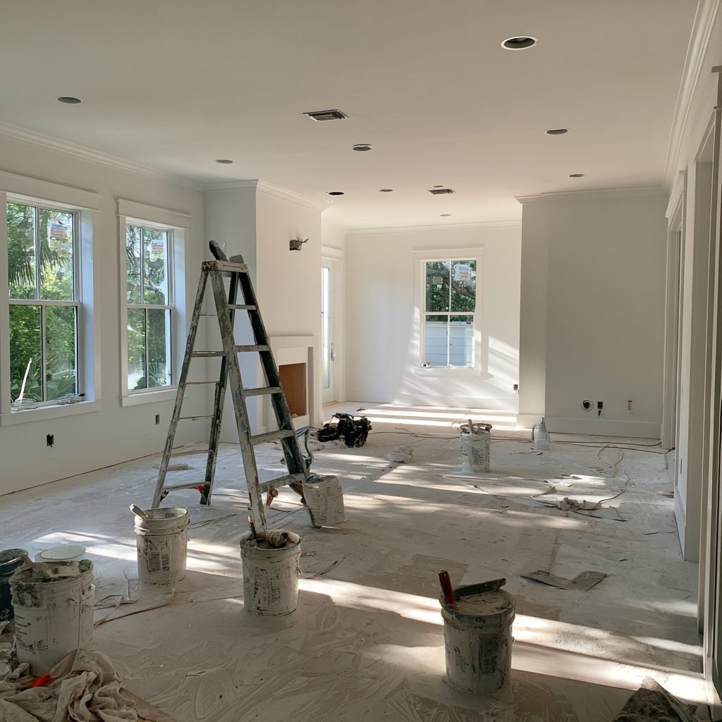 Interior painting project in Lake Wales, Florida: Lake Wailes condo